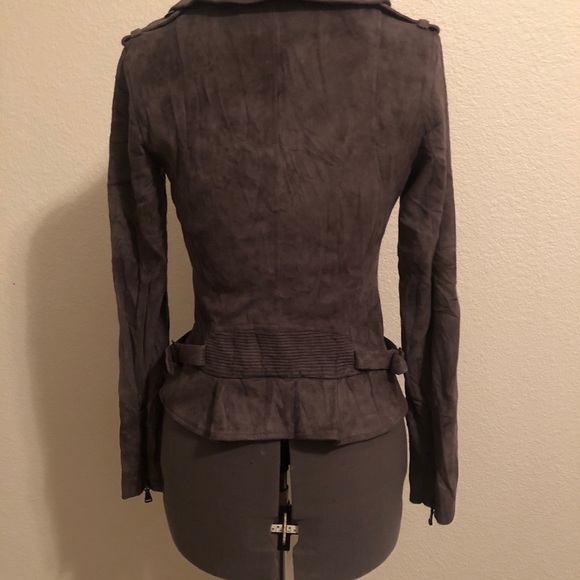 Grey Guess Moto Jacket - Picture 3 of 6